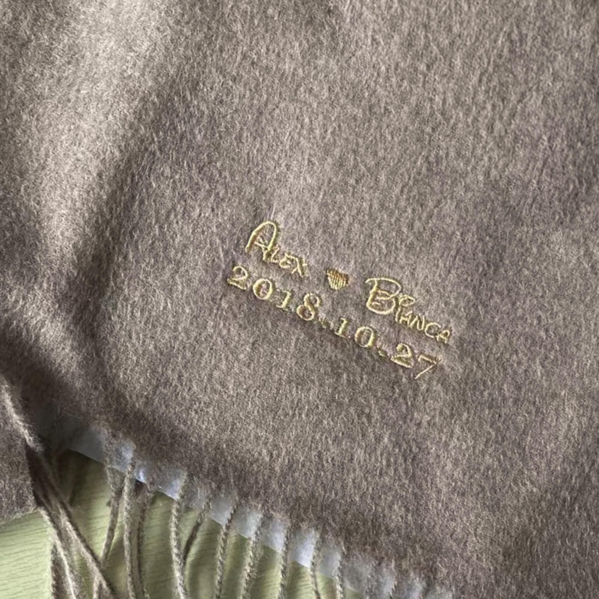 Personalized Name Scarf, Custom Embroidered Winter Scarf,christmas Gift For Her