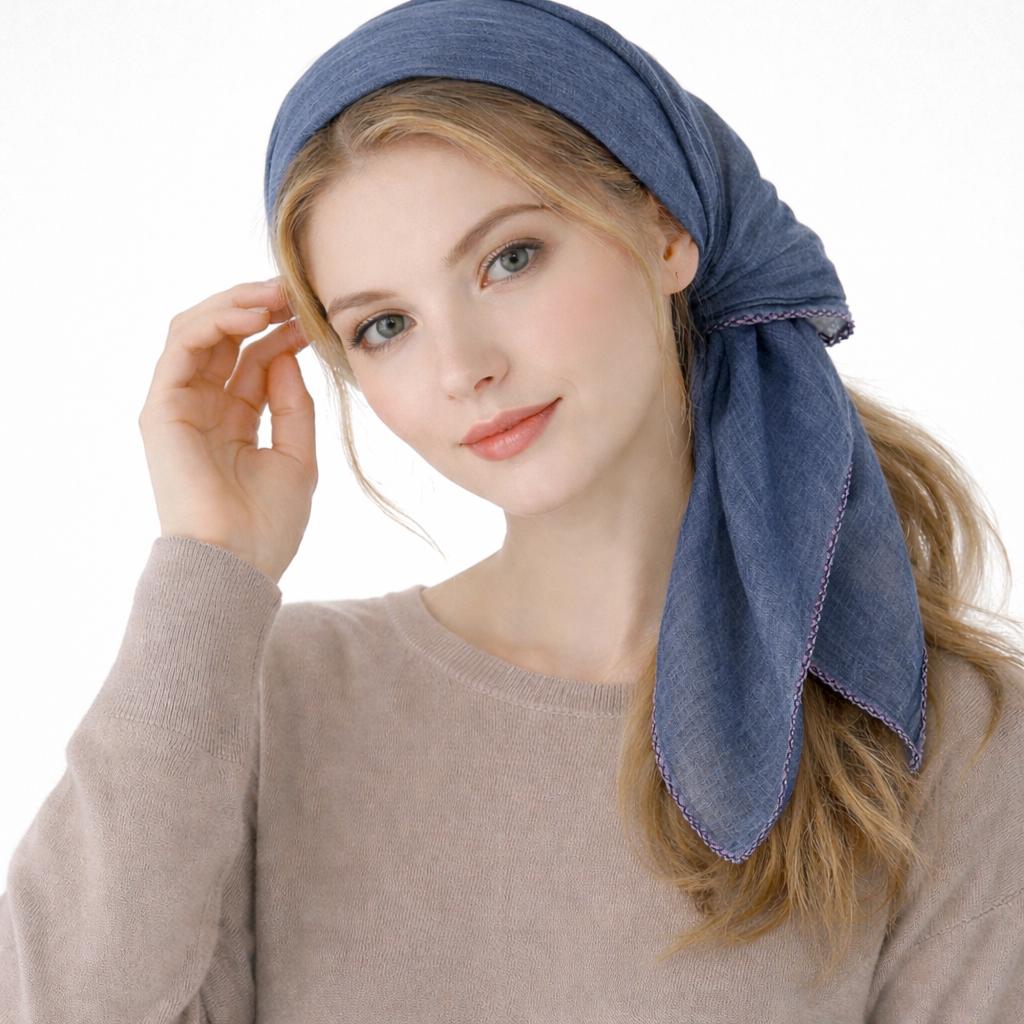 Soft Cotton Linen Shawl Scarf For Women, Spring Summer Lightweight Wrap, Breathable Boho Neck Scarf, Gift For Mom Friend, Birthday Gift